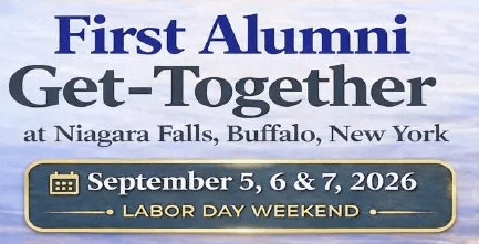 First Alumni Get-Together at Niagara Falls, Buffalo, September 5–7, 2026